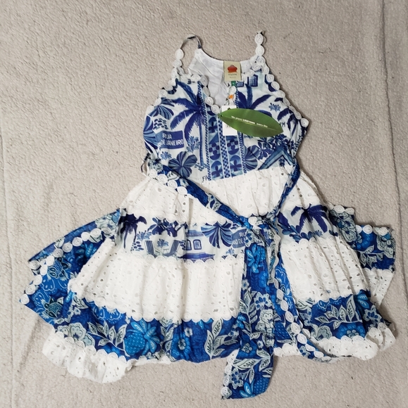 Farm Rio Floral Eyelet Maxi Dress - Picture 7 of 13